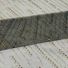 1 Yard Glitter Rhinestone Mesh Fabric Sheer Sparkle Material for Dresses, D&eacute;cor & Costumes Black
