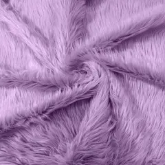1 Yard Solid Faux Fox Fur Fabric for Cosplay Crafts Home Decor and Upholstery Lilac