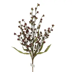 27" Red Fall Berry Spray Stem &ndash; Artificial Wood Berries for Autumn Arrangements-65121-RD