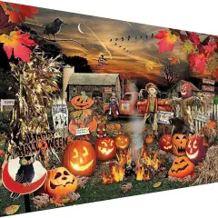 Halloween Diamond Painting Kits for Adults and Beginners, 5D Large Size-27.5 x 15inch