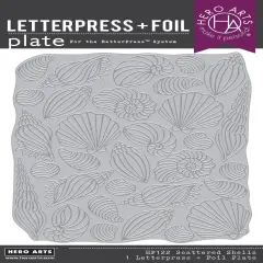 Hero Arts Betterpress & Foil Plate-Scattered Shells