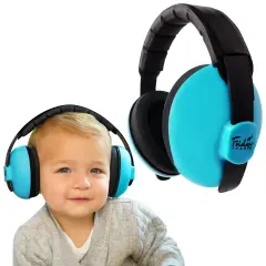 Friday 7Care Baby Headphones - Baby Ear Protection, Noise Cancelling Headphones with Adjustable Headband for Ages 0-24 Months, Blue Multicolor