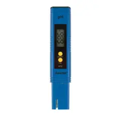 Insten - Digital pH Meter Tester Pen for Water Hydroponics, High Accuracy, Pocket Size, 0-14 pH Measurement Range, Blue