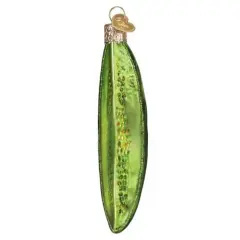 Old World Christmas 4.25 In Pickle Spear Christmas Tree Ornament , Christmas Decor Green
