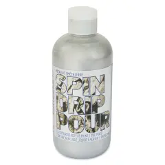 FolkArt Drizzle Acrylic Pouring Paint - Silver Bank Metallic, 266 ml