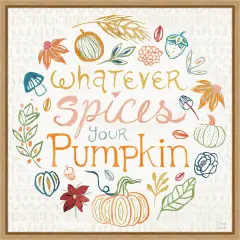 Harvest Whimsy IX by Dina June Framed Canvas Wall Art