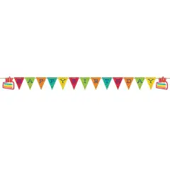 12 pc Bulk Festive Cake Happy Birthday Banners