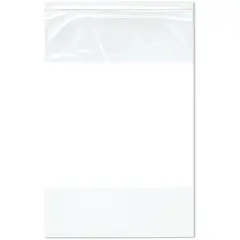 Plymor 12" x 18" (Pack of 100), 2 Mil White-Block Zipper Reclosable Plastic Bags
