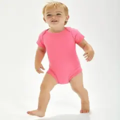 Rabbit Skins&reg; Everyday Infant Fine Jersey Bodysuit Pink