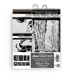 Stamperia Stencil Assortment-Silent Sea