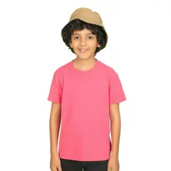 Gildan&reg; Heavy Cotton Crewneck Short Sleeve Youth T-Shirt - 5000B Safety pink
