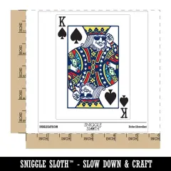 Water Bottle Sticker Set Playing Card King Of Spades Sunglasses Money Cute Waterproof Vinyl Stickers Pack Decal, Skateboard, Laptop, Car, Window, Bumper - 5 Pack