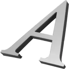 3D Acrylic Alphabet Mirror Wall Stickers