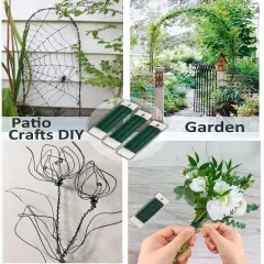 Green Floral Wire,Christmas Wire Wreath Wire 3 Pack 118 Yards 22 Gauge Flexible Paddle Wire Florist Wire Green Wire for Crafts,Christmas Wreaths Tree,Garland and Floral Flower Arrangements