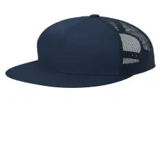 Sport-Tek&reg; YP Classics 5-Panel Classic Trucker Mesh Back Cap True Navy/ True Navy