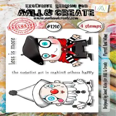 AALL And Create A7 Photopolymer Clear Stamp Set-Pierrot And Mime