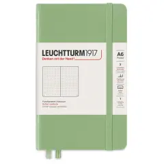 Leuchtturm1917 Dotted Hardbound Notebook - Sage, 3-1/2" x 6"