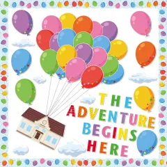 Colorful Balloon Bulletin Board Set