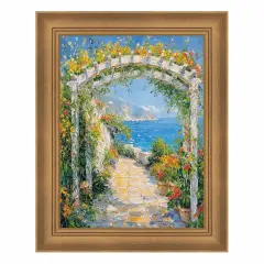 Traditional Aged Gold Scoop Picture Frame 12x16 frame