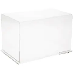 Plymor Clear Acrylic Display Case, 11" W x 7" D x 7" H Clear Base