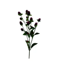 27'' Purple Artificial Globosa Spray - 7 Stems for Floral & Home Decor-63675PU