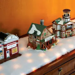 Collections Etc LED Snow Battery Operated Table Runner