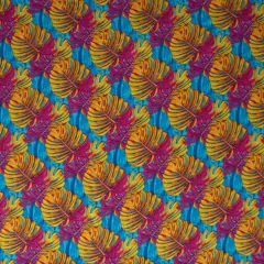 1 Yard Split Leaf Sarong with Fringes Rayon Fabric 72" L x 45" W Dark Turquoise