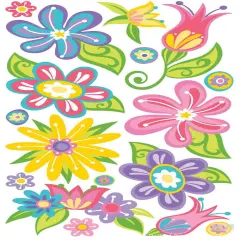 Sticko Fanciful Flowers Stickers