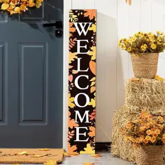 Fall Welcome Sign for Front Porch Standing (Autumn)