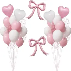 Pink Bow Balloon Party Decor (Pink)