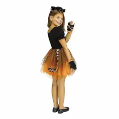 Cute Kids Forest Friends Tiger Cub Halloween Costume with Tutu Tail and Ears