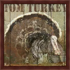 Open Season Turkey by Art Licensing Studio 13" x 13" Framed Wall Art