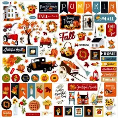 Carta Bella Fall Fun 12 x 12 Cardstock Stickers