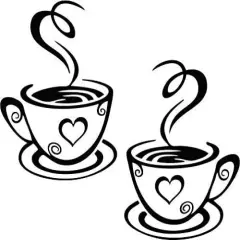 Coffee Cup Wall Decal