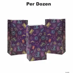 Retro Vibes Treat Bags - 12 Pc.