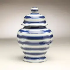 AA Importing 59960 Blue & White Ginger Jar