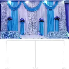 3Mx6M Heavy Steel Drape Backdrop Stand Pipe Kit Wedding Curtain Frame Adjustable