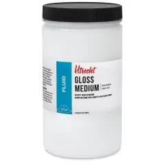 Utrecht Artists' Acrylic Fluid Medium - Gloss Medium, 32 oz