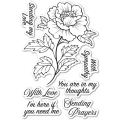 Memory Box Clear Stamps-With Sympathy