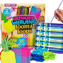 Ultimate Weaving Loom Kit with 378 Loops & Tool &ndash; Makes 25 Projects