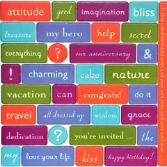 Marianne Richmond Words & Sentiments 12x12 Chipboard Embellishments