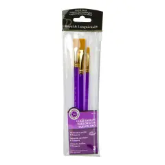 RSET-9134 | 3pc Golden Taklon Wash Brush Set