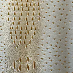 1 Yard Gatorich Faux Leather Vinyl Fabric 54/56" Width Beige