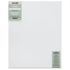 Blick Premier Stretched Cotton Canvas - Traditional Profile, Back-Stapled, 24" x 30"