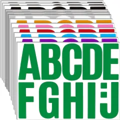 340 Pieces 30 Sheets Large Letter Stickers