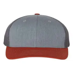 Richardson&reg; Snapback Trucker Cap H Grey/ C Dark O