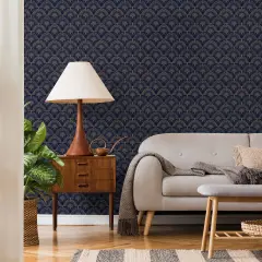 Transform Peacock Brown Peel & Stick Wallpaper