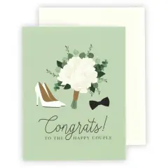 Echo Park Greeting Card 1/Pkg-Congrats To The Happy Couple