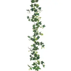 Allstate Artificial Needlepoint Ivy Leaf Vine Garland - 6' - Green