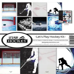 Reminisce Collection Kit 12"X12"-Let's Play Hockey